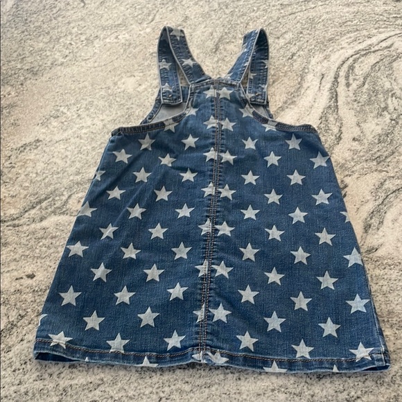 Denim Star-Print Overall Dress l 5T - Picture 4 of 7